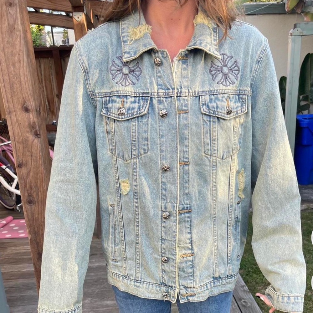 Chrome Hearts Denim Embroidered jacket